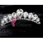 Accesoriu elegant pentru decor par AP017 Argintiu pentru mirese cu cristale